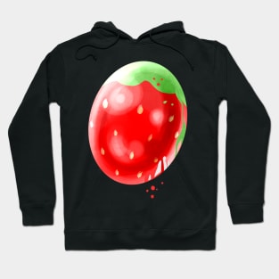 Easter Egg Painted Like A Strawberry For Easter Hoodie